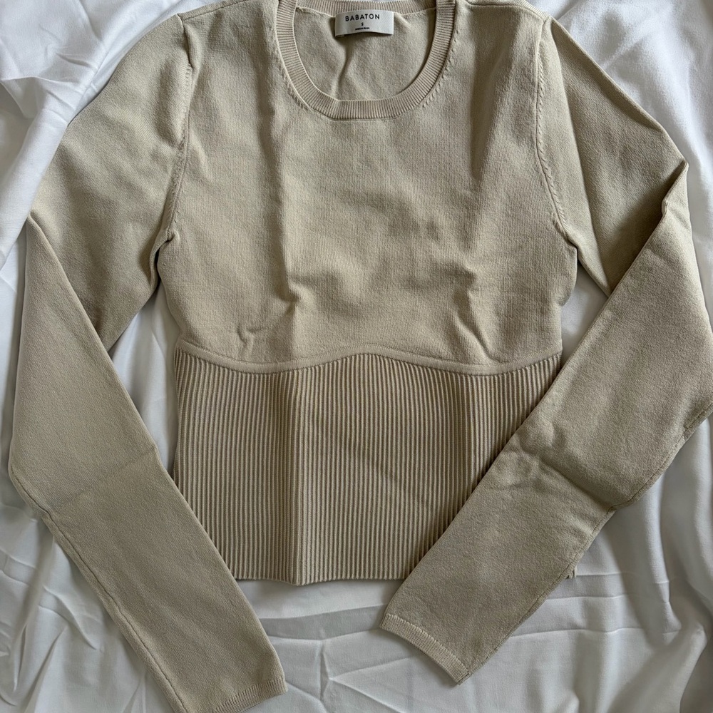 Babaton - Sculpt Knit Empire Longsleeve - Picture 2 of 6